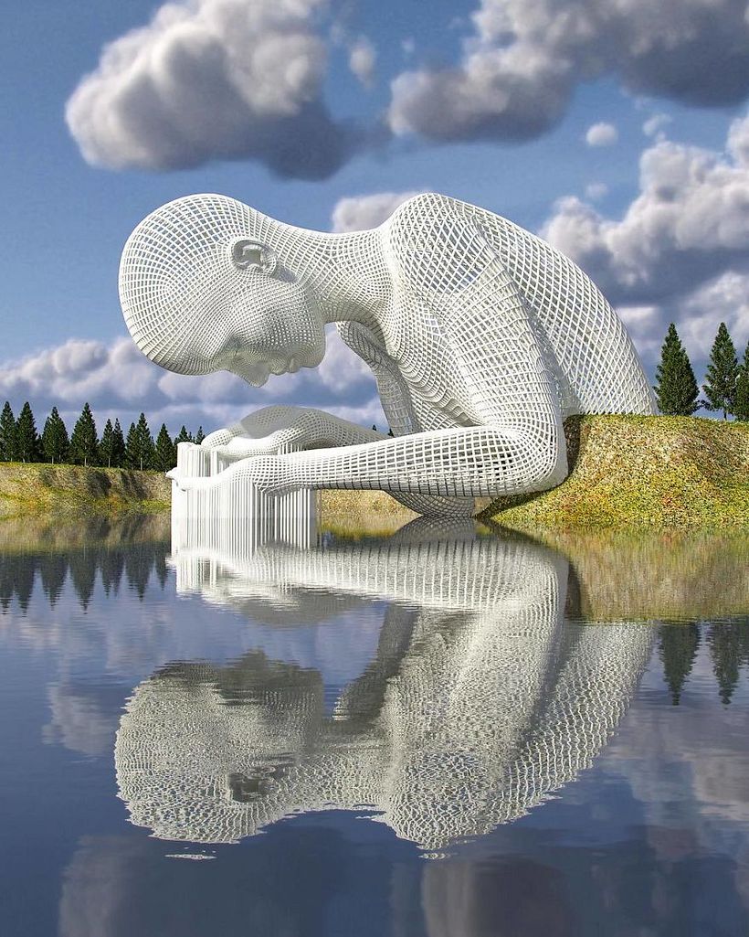 Las colosales esculturas digitales de Chad Knight 1