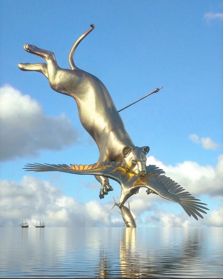 Las colosales esculturas digitales de Chad Knight 16