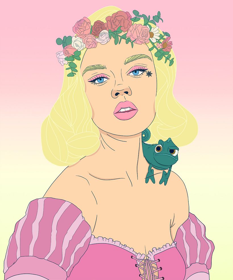 rapunzel - Ilustrație tradițională