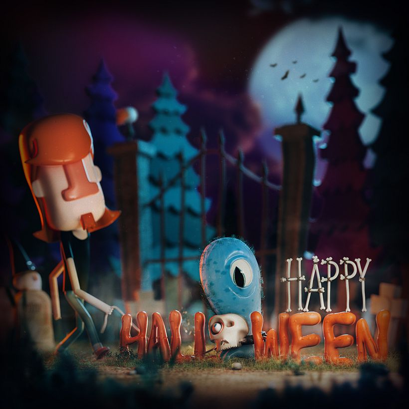 Happy Halloween! - Traditional illustration