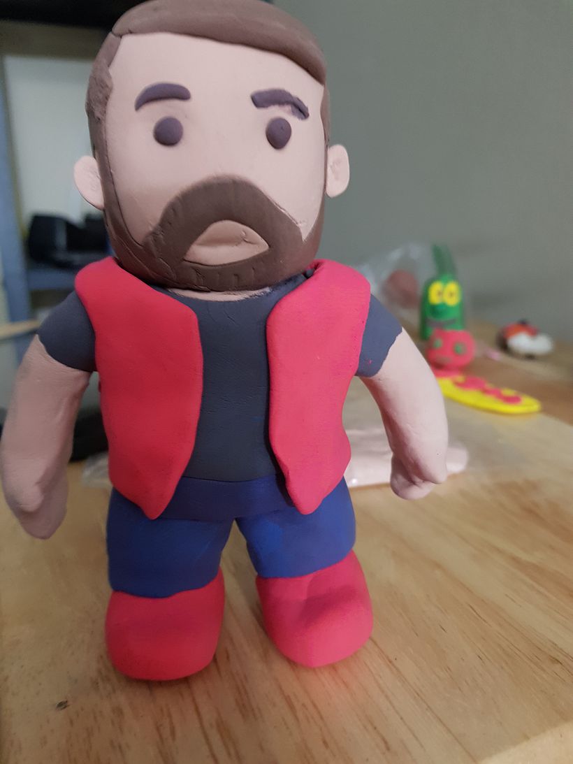 Figura de Accion hecha con Model Magic Clay 0