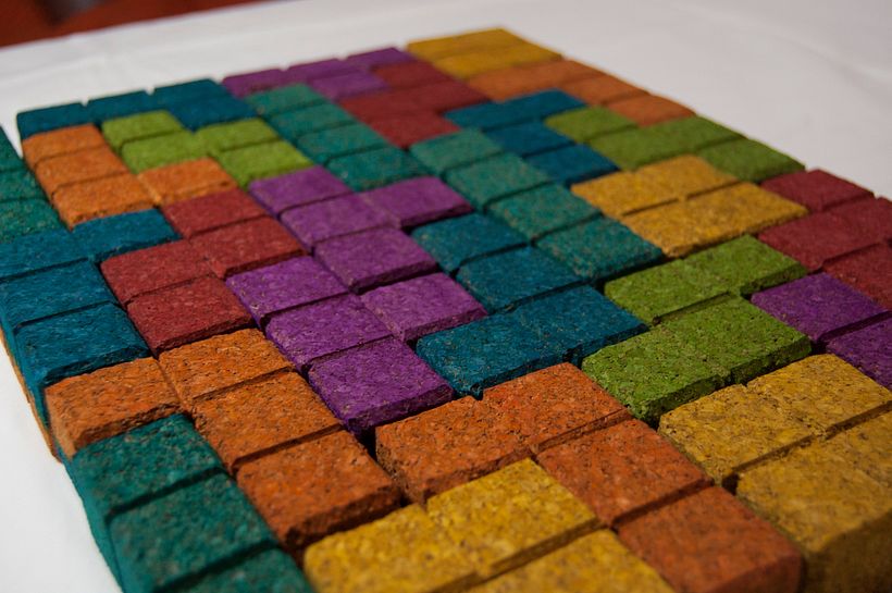 Juego de corcho inspirado en el clásico Tetris 2