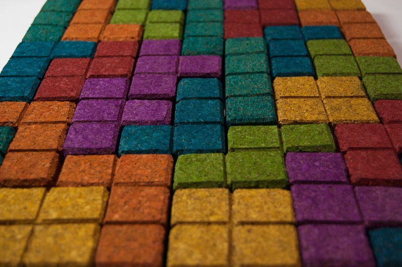 Juego de corcho inspirado en el clásico Tetris 17