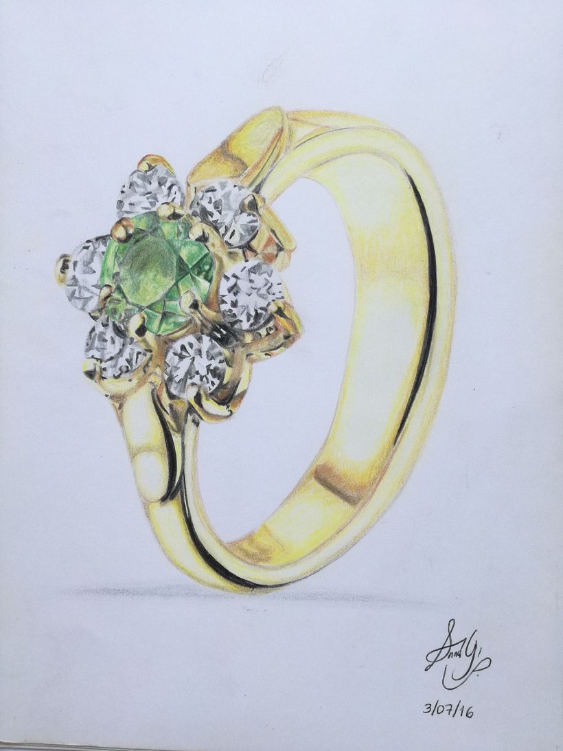 Dibujo de anillo 0