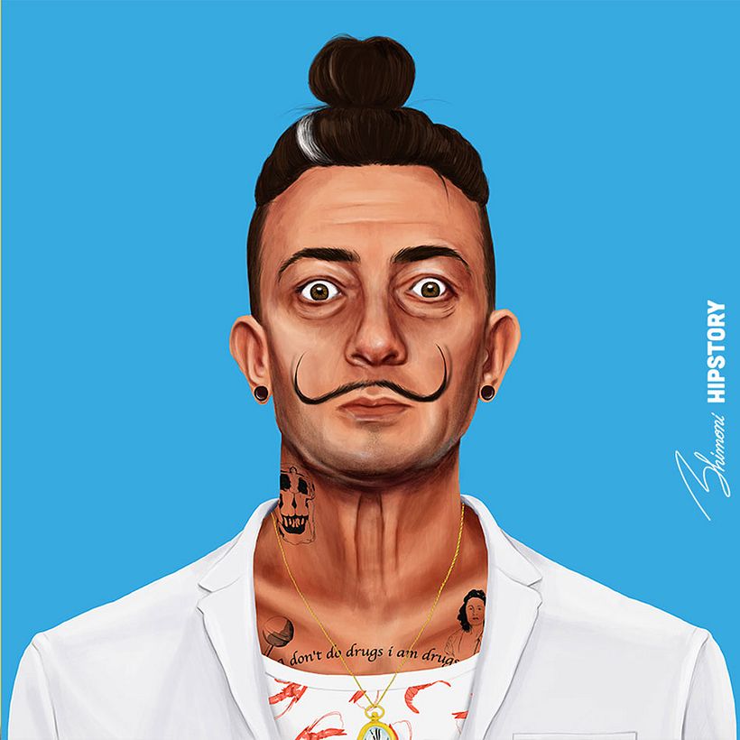 Leyendas de la historia retratados como hispters 3
