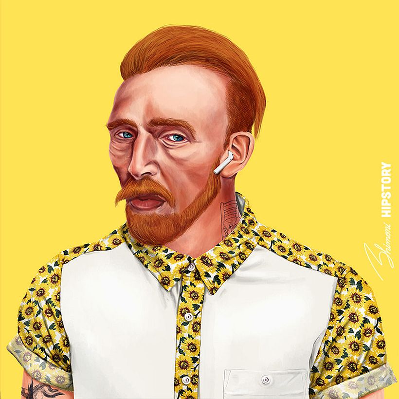 Leyendas de la historia retratados como hispters 6