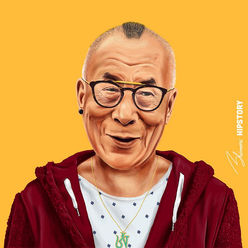 Leyendas de la historia retratados como hispters 13