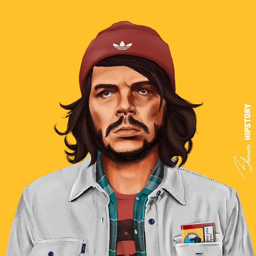 Leyendas de la historia retratados como hispters 15
