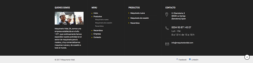 Web Maquinaria Vidal 3