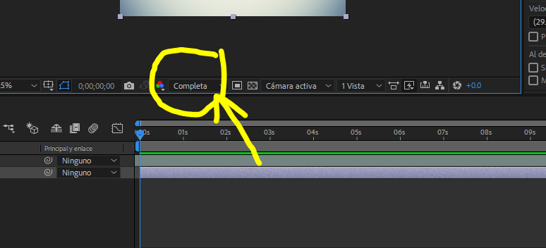 After Effects. Imagen en negro al importar archivo 1
