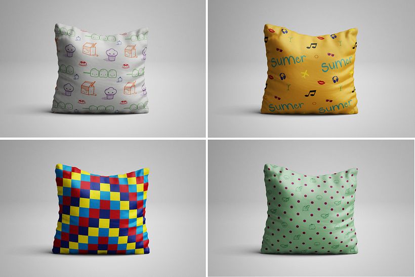 Diseño patrón de repetición (Ejemplo sobre textil)