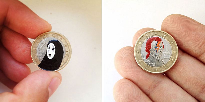 'Tales you lose': cuando las monedas se convierten en lienzos 6