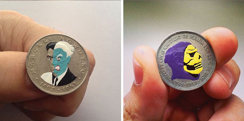 'Tales you lose': cuando las monedas se convierten en lienzos 8