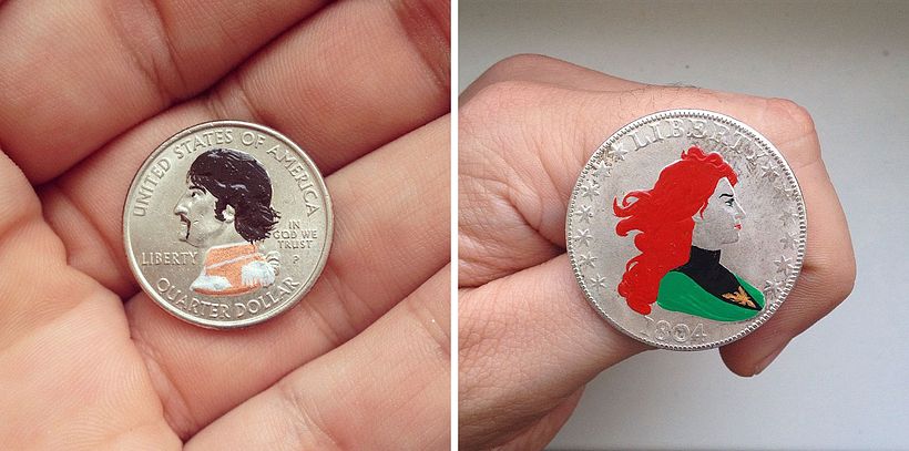'Tales you lose': cuando las monedas se convierten en lienzos 10
