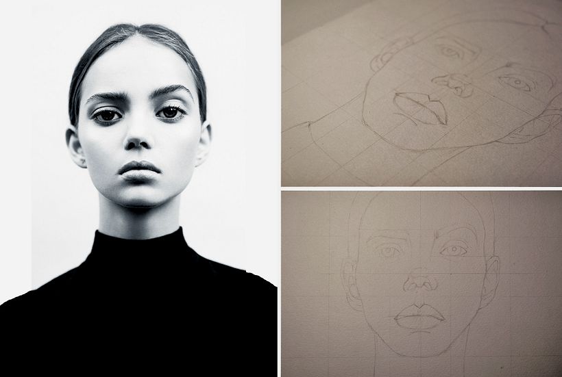 Mi Proyecto del curso: Retrato con lápiz, técnicas de color y Photoshop 3