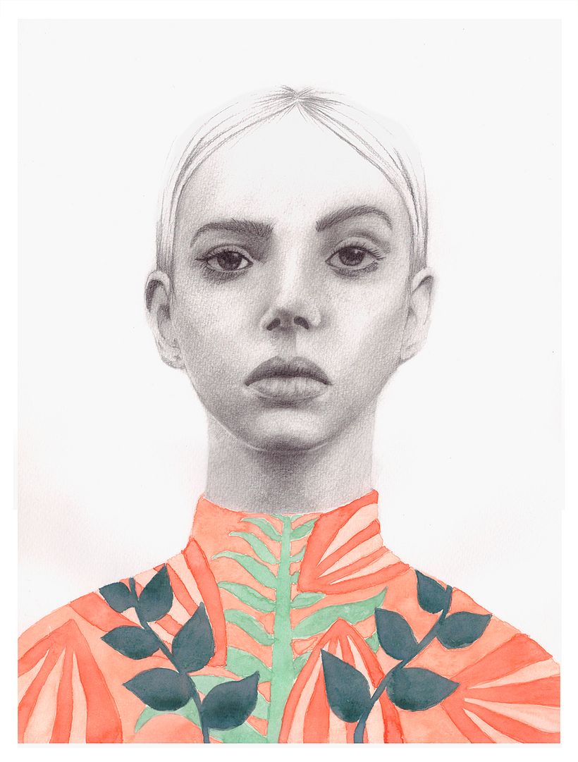 Mi Proyecto del curso: Retrato con lápiz, técnicas de color y Photoshop 8