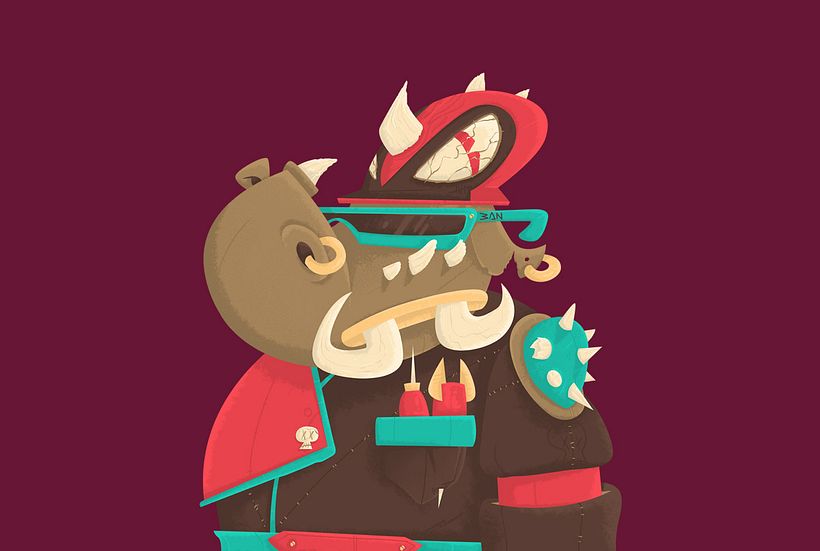 BLOCK ROCK'N BEASTS "TEAM MORADO" -1