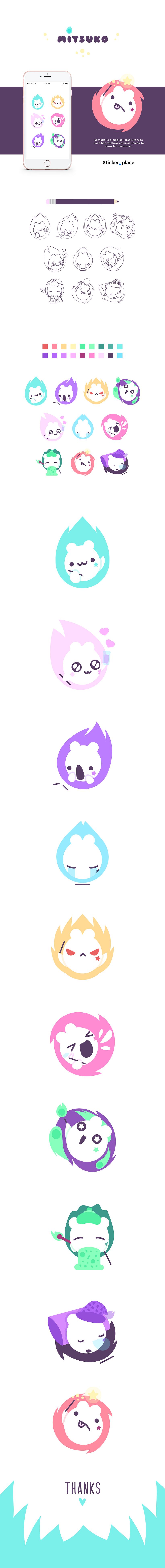 Mitsuko stickers - Sticker Place -1