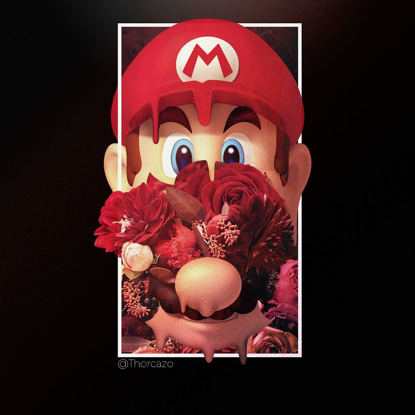 Mario and flowers 1