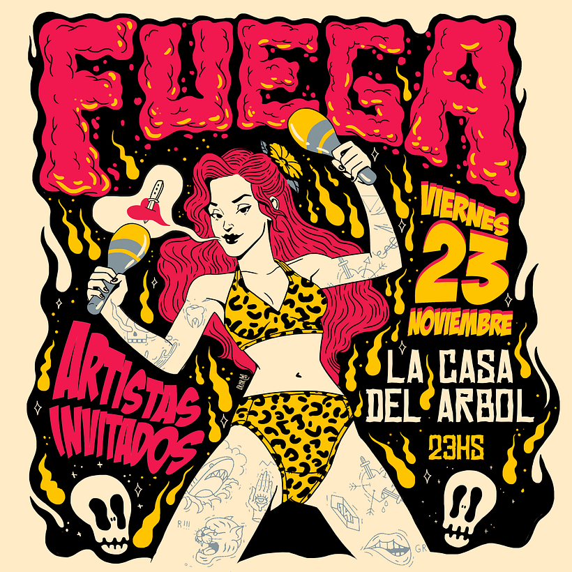 Flyer para Ciclo de artistas 0