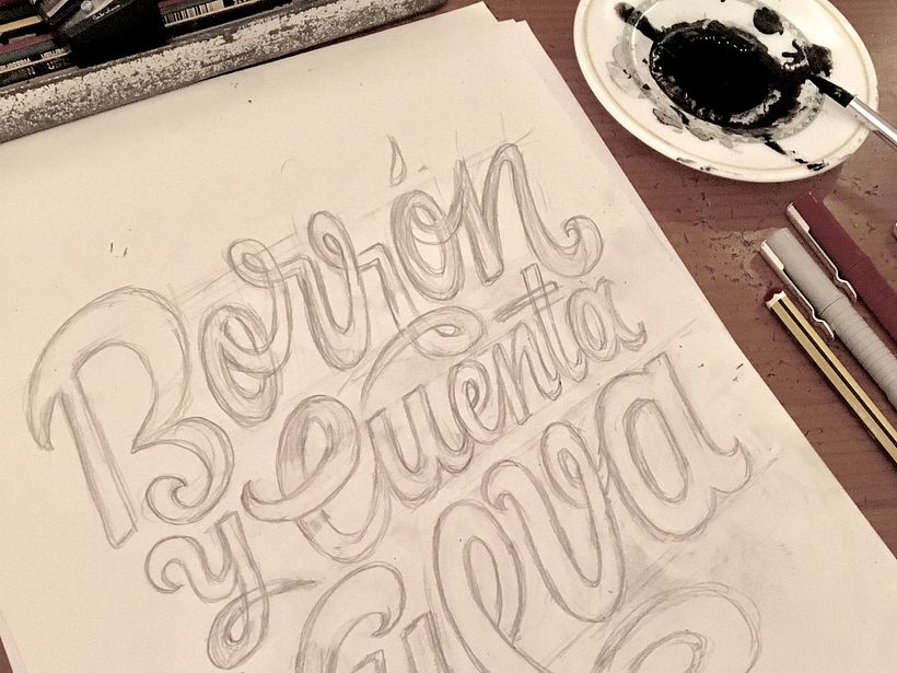 Borrón y cuenta nueva - Lettering 1