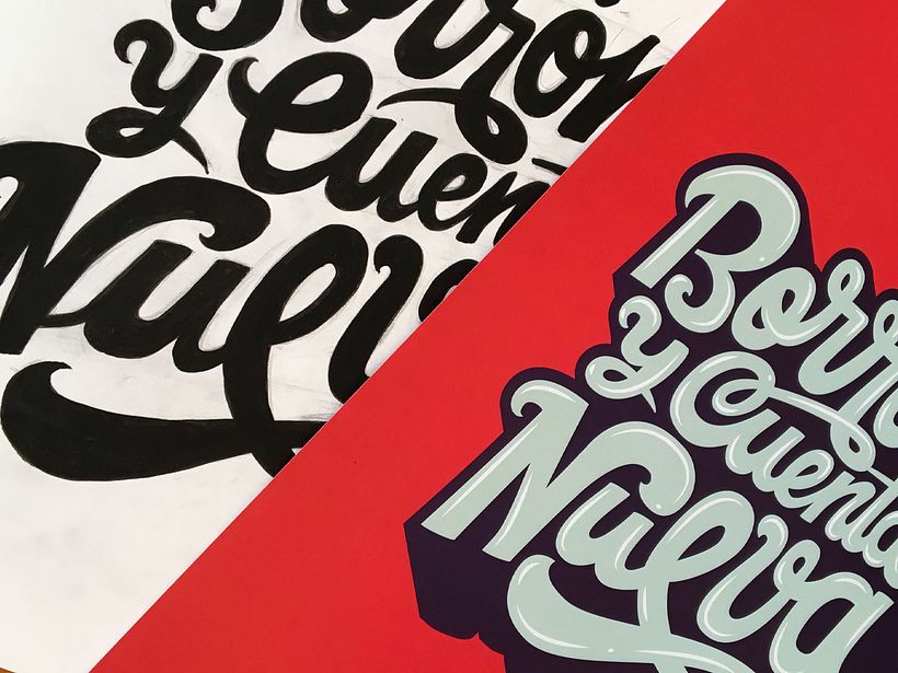 Borrón y cuenta nueva - Lettering 4