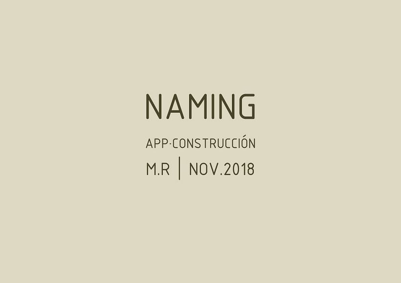 NAMING APP CONSTRUCCIÓN 0