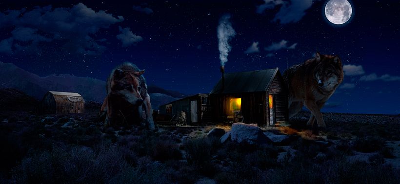 Matte painting - Wolf -1