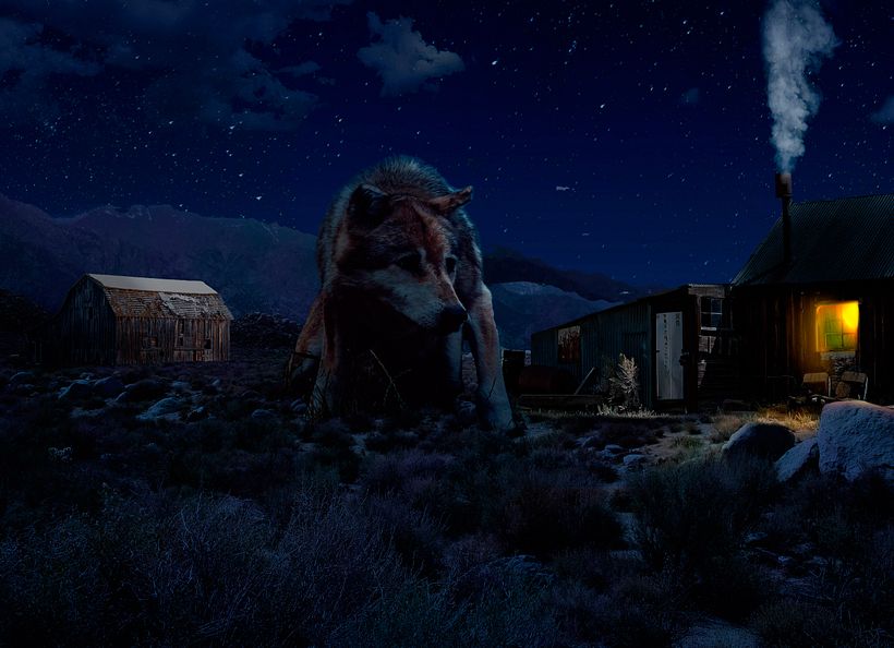 Matte painting - Wolf 1