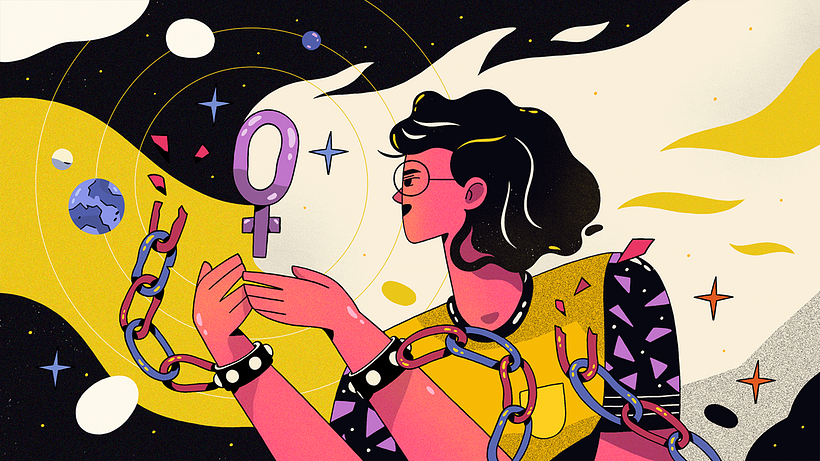 Vice / #8M Repensar la sociedad  - Ilustración tradicional