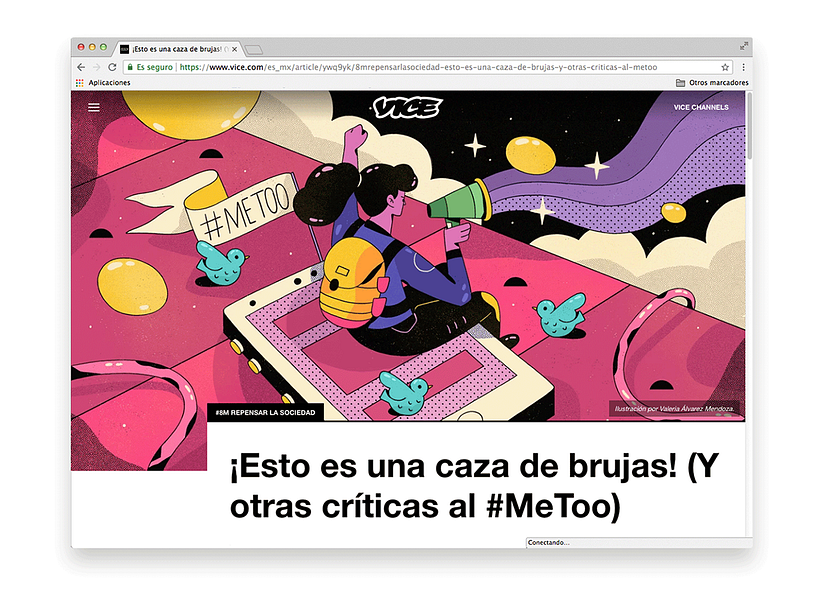Vice / #8M Repensar la sociedad  - Ilustración tradicional