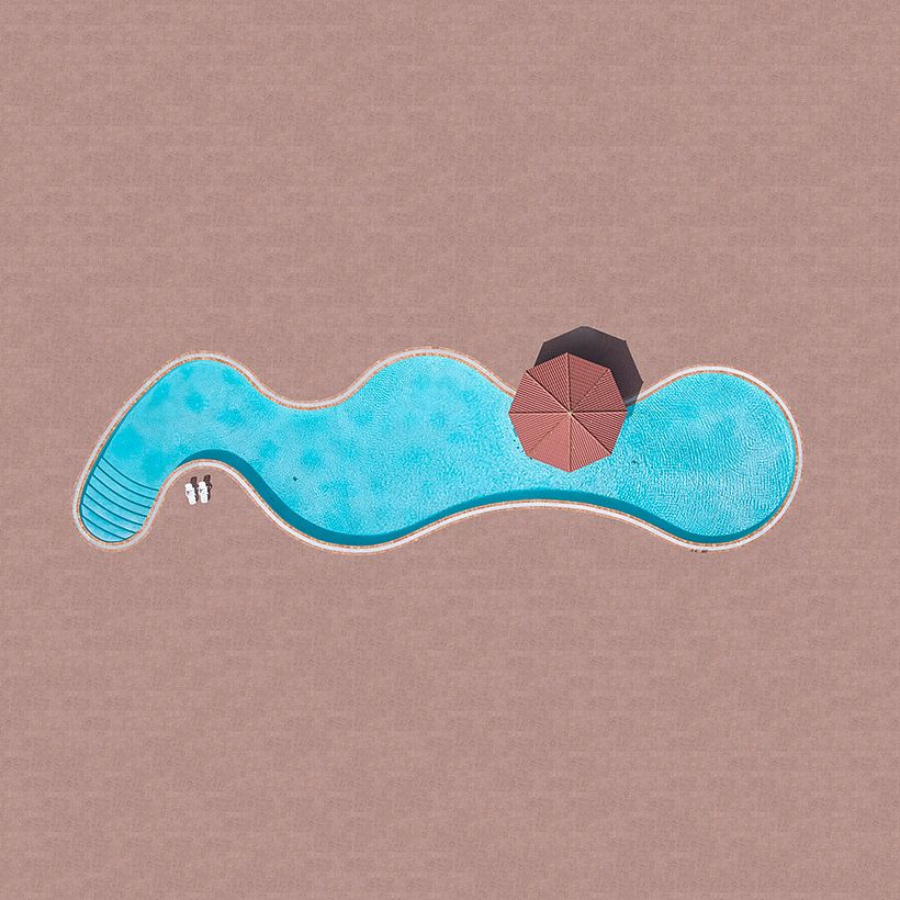 La belleza de la fotografía de piscinas a vista de pájaro 1