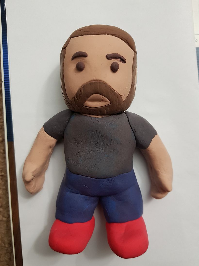 Figura de Accion hecha con Model Magic Clay 1