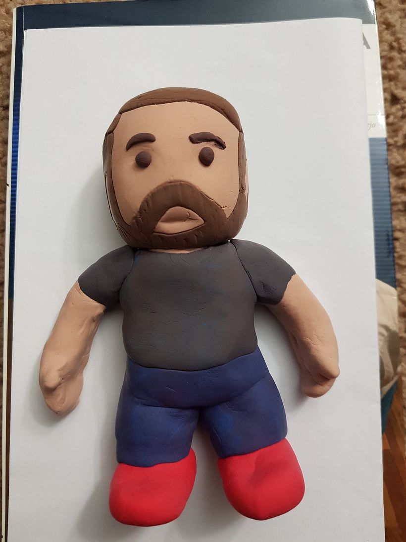 Figura de Accion hecha con Model Magic Clay 2