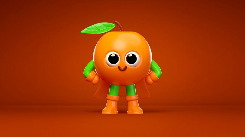 Super Fruities. Diseño de personajes para una marca de Jugo de frutas 2