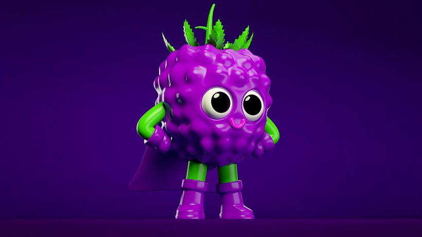 Super Fruities. Diseño de personajes para una marca de Jugo de frutas 3