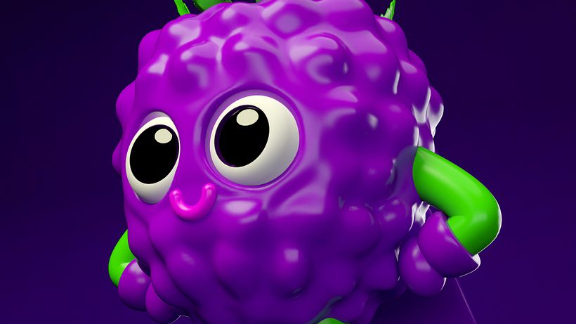 Super Fruities. Diseño de personajes para una marca de Jugo de frutas 4