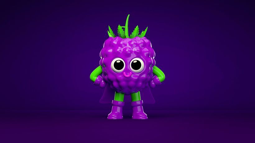 Super Fruities. Diseño de personajes para una marca de Jugo de frutas 5