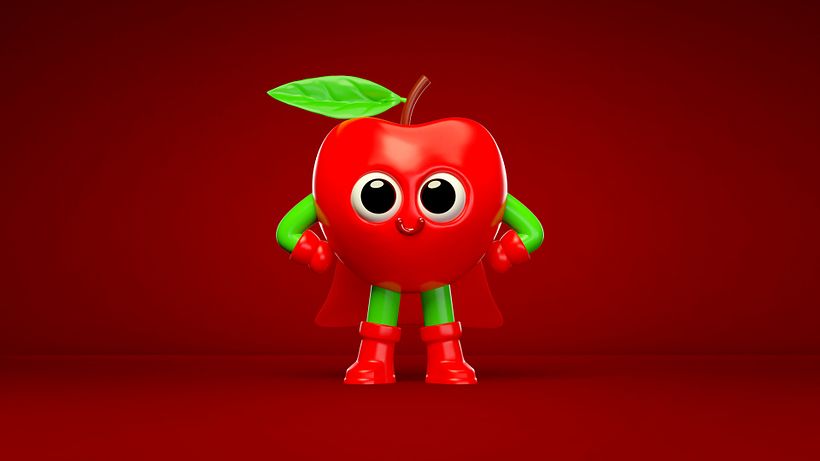 Super Fruities. Diseño de personajes para una marca de Jugo de frutas 8