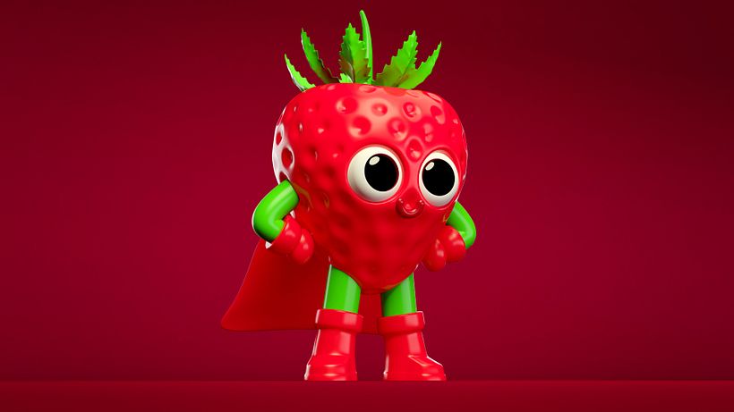 Super Fruities. Diseño de personajes para una marca de Jugo de frutas 9
