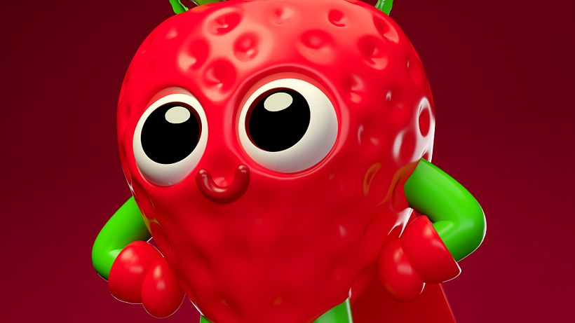 Super Fruities. Diseño de personajes para una marca de Jugo de frutas 10