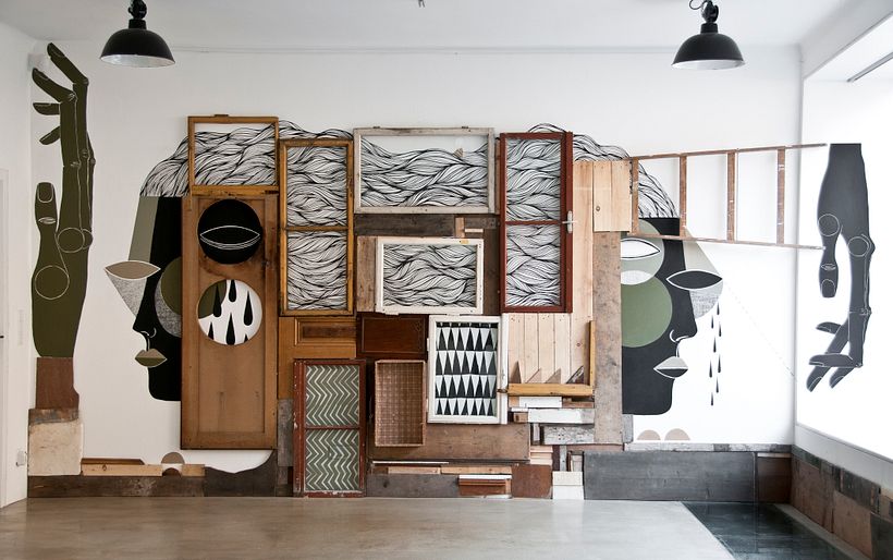 Tatuajes, esculturas y murales que retratan la vida de manera abstracta 10