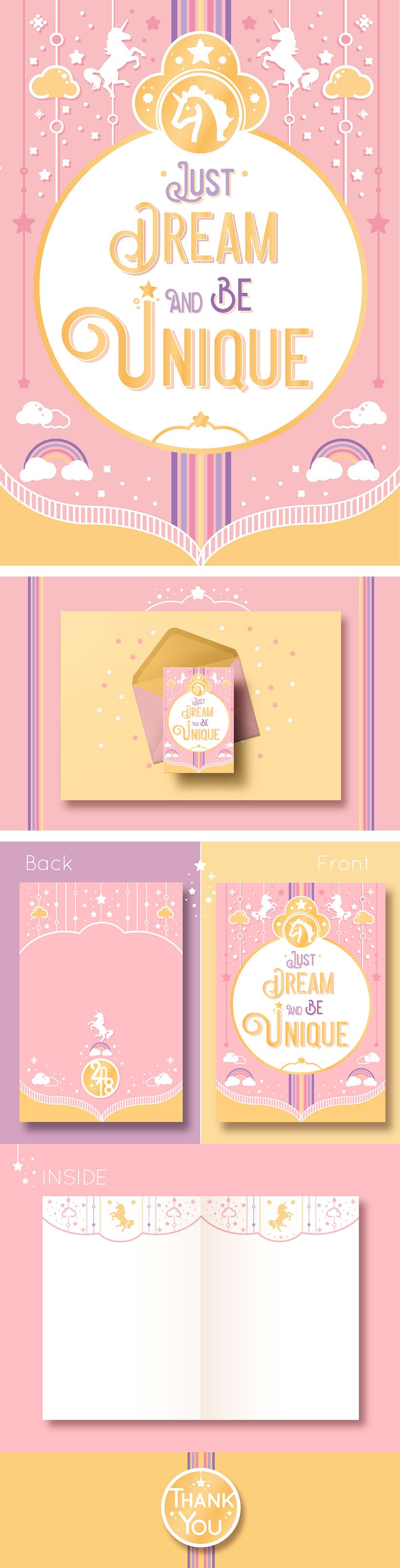 Just Dream and Be Unique - Card -1