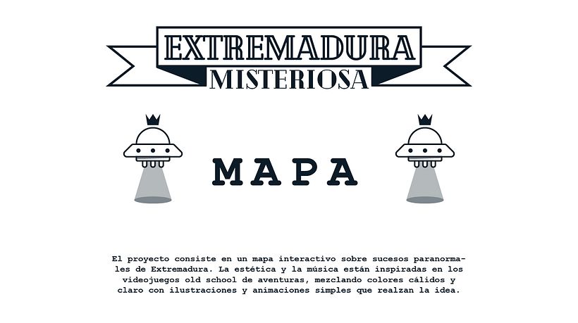 Extremadura Misteriosa - Mapa Interactivo (Motion Graphic) 0