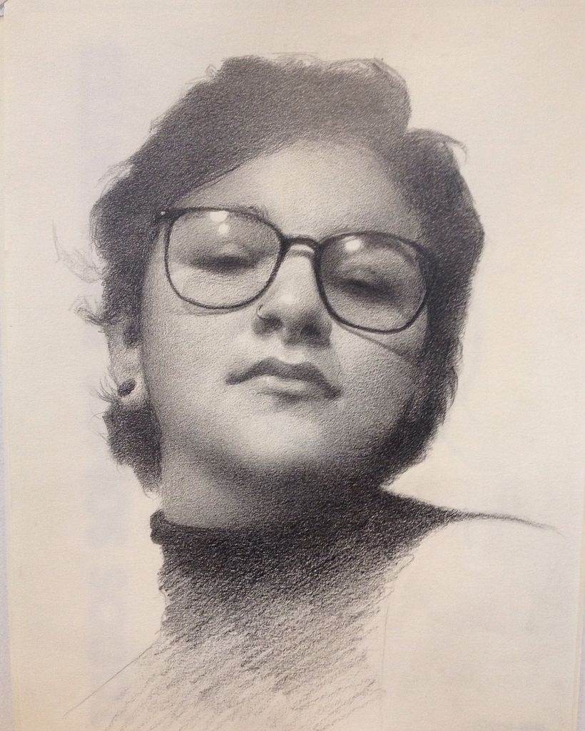 Retrato Realista con Lapiz de Grafito / Proyecto: "Retrato de Erna"  0