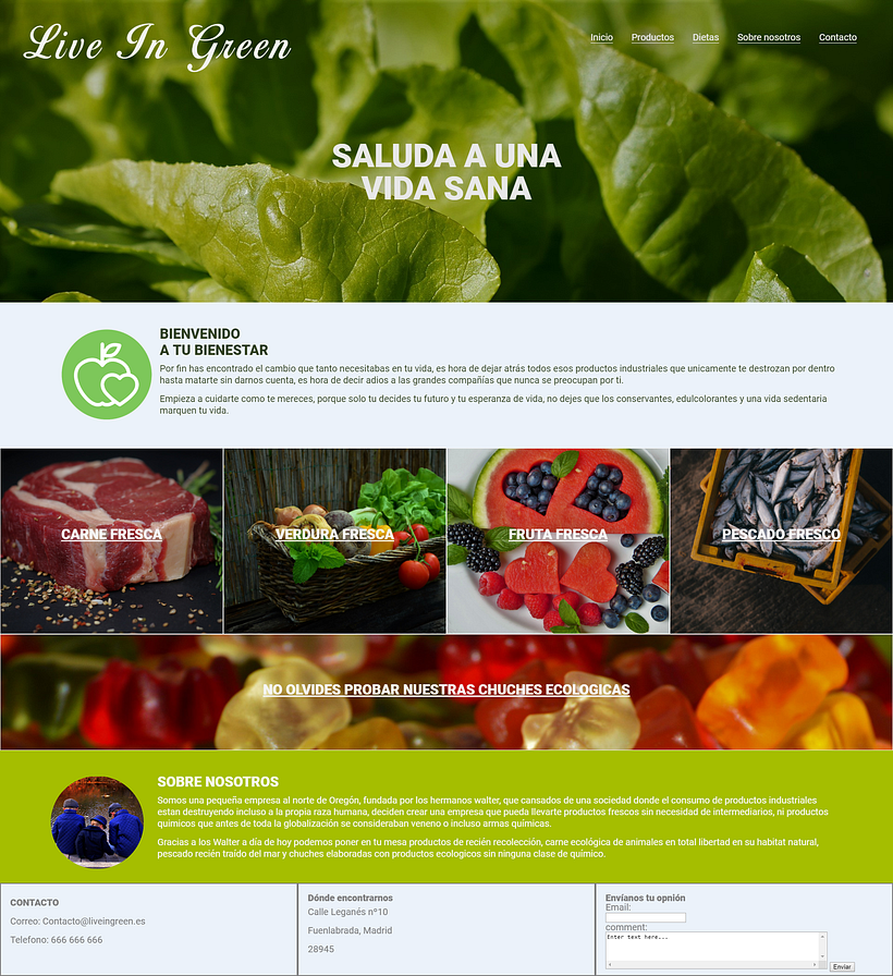 Live in Green Técnicas de Desarrollo Web con HTML5 y CSS3 2