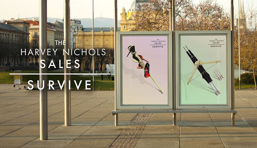 Harvey & Nichols Sales. Kampagne „Überleben“ 0