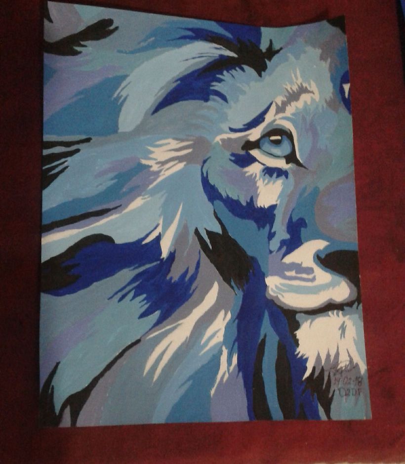 Lion Blue -1