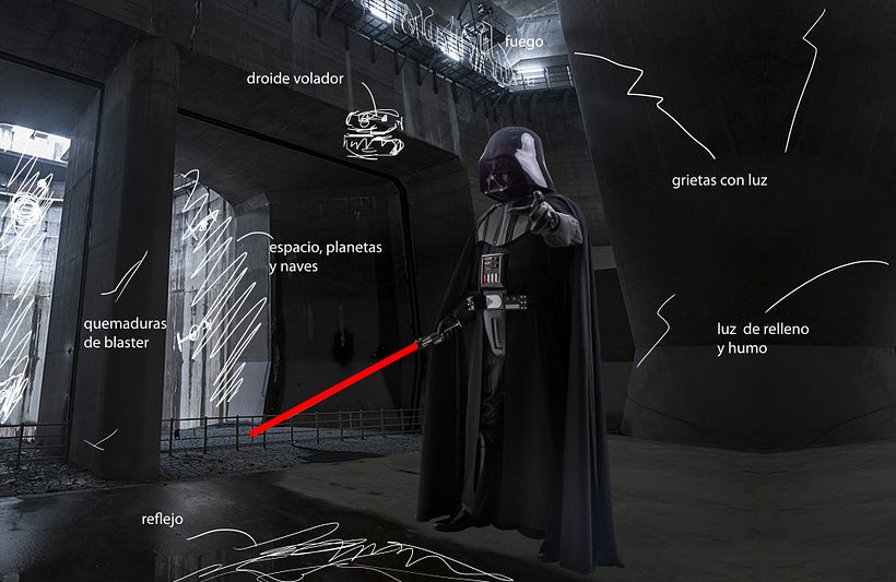 Star Wars Darth Vader - Retoucheren van foto's