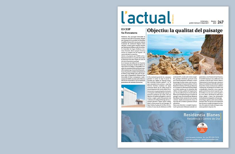 Diseño del informativo Actual de Blanes 1